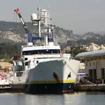 Containerskip til salgs