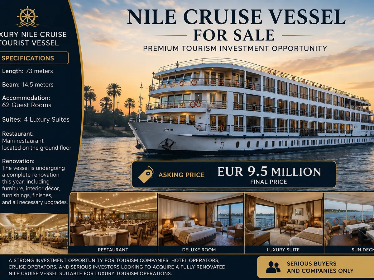Cruiseskip til salgs