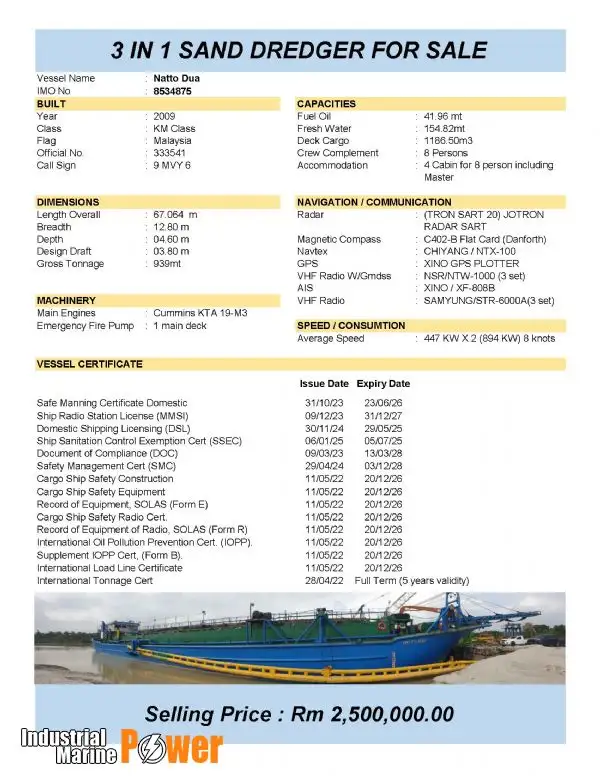 Dredge til salgs