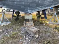 Brannbåt til salgs
