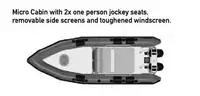 Stivt oppblåsbart fartøy til salgs